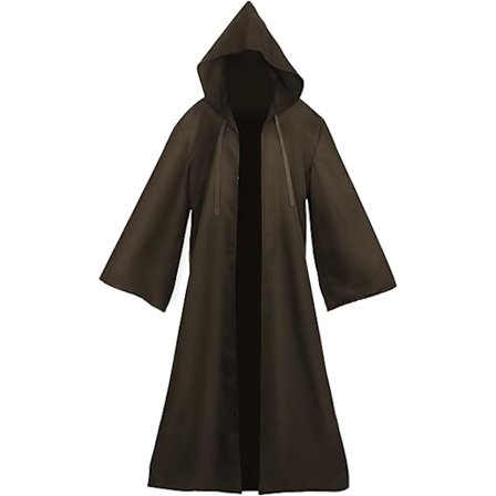 Svart kappe med hette for voksne og barn, Unisex Vampyrkappe, Darth Vader Kostyme, Halloween Kostyme, Heksekappe, Jedi-kjole, Lang kappe for Halloween