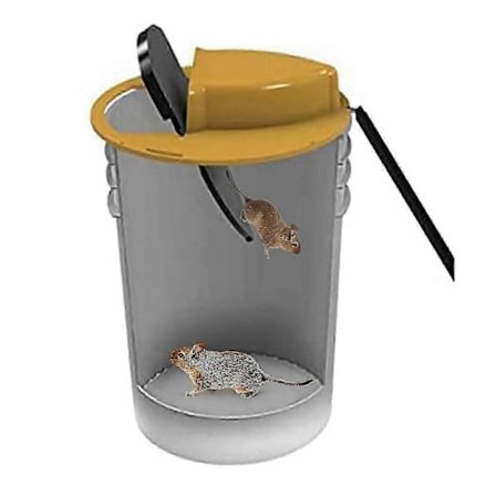 Højkvalitets musefælde vandrutsjebane spanddæksel muse musefælde Flip N vandrutsjebane spandfanger aftagelig udgave 3