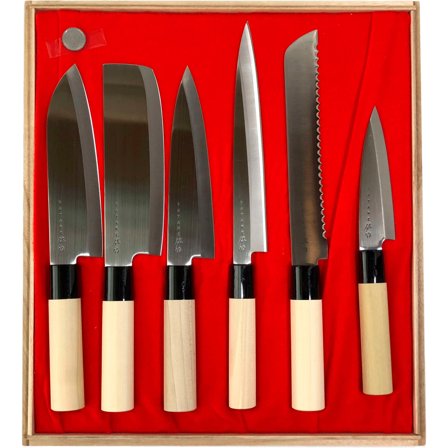 Satake Houcho knivsæt i Balsabox 6 dele - Stål | KitchenOne