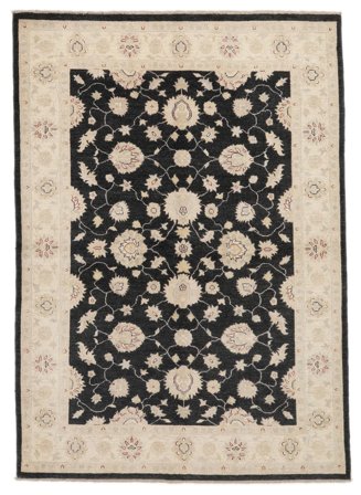 Hand Knotted Ziegler Rug 168X238 Wool Beige/Black