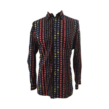Versace Pre-owned, Shirt Zwart, Heren, Maat:M,print