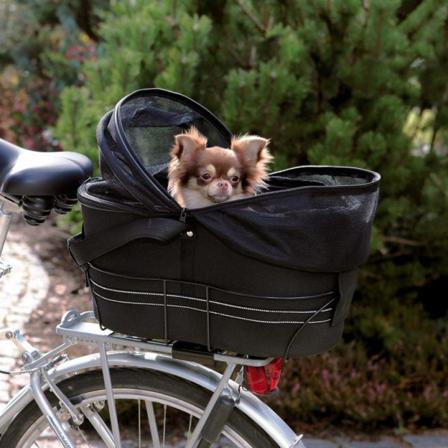 Trixie Hundcykelväska 29x42x48 Cm Svart 13118 Svart
