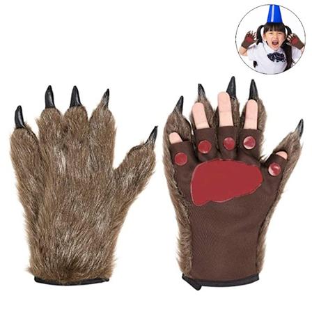Halloween-dekoration varulvehandsker til børn horror halloween