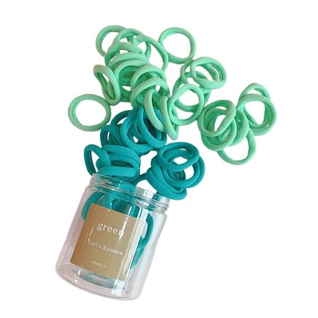 Set med 50 blåa hårband, mjuka och stretchiga håraccessoarer