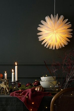 Markslöjd - LISA Pendel Stjerne 1L - Hvid - Adventsstjerner - Fra Homeroom