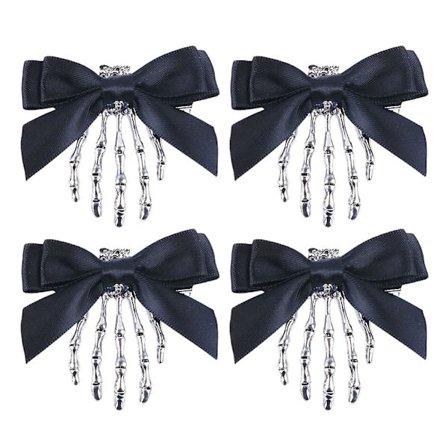 4 stycken dödskalle hand hårklämma gotisk dödskalle hand ben hårklämma halloween hår accessoarer