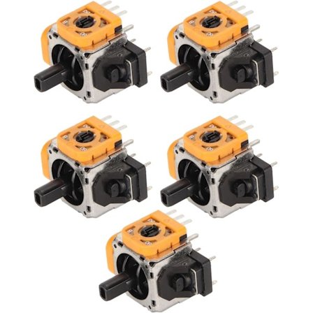 5 3D Analog Joysticks til PS5 Controller, Udskiftning 3D Analog Joystick Kompatibel med PS5 Gamepad, Joystick Modul