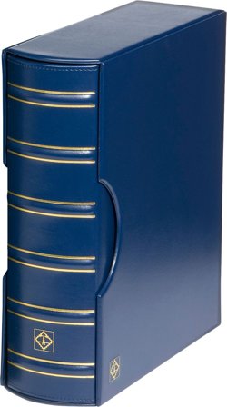 GRANDE Classic Gigant ringbind med kassette - Blå