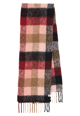 Becksöndergaard Check Anilopa Scarf Halsdukar & scarves Dam Rosa 35 x 200 cm