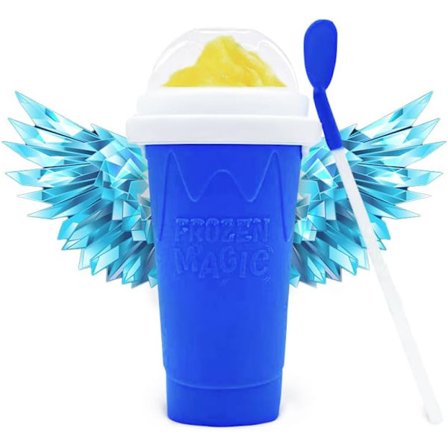 Frozen Tiktok Trend Items Cool Gadgets, Cool Stuff Slushy Maker Cup Fasting Cooling Make Milkshake smoothie (blå)