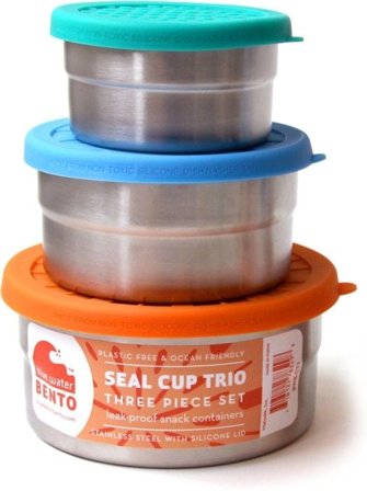 ECOlunchbox Seal Cup Trio 3-pack Lekkasjesikker boks