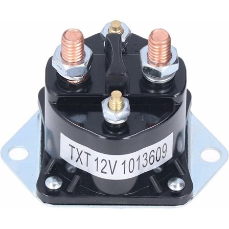 Keenso Club Car Startmotor Solenoid, 12V Club Car Kontaktor 4 Terminaler Startmotor Solenoid Relä 1013609 Ersättning för Carryall Serie 1992-1997, DS 