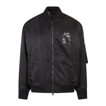 Etro - Bomberjackor - Svart - Herr - Storlek: L, Herr, Storlek: L