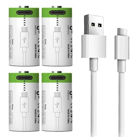 SMARTOOOLS 4 stk. 700mAh 3.7V CR123A Oppladbare Batterier Li-ion Batterier for Lommelykt Elektrisk