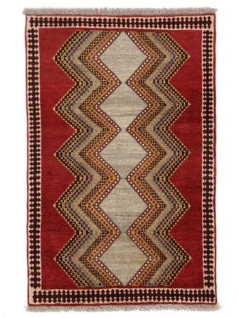 Koberec Orientální Ghashghai Fine 106X165 Hnědá/Tmavě Červená (Vlna, Persie/Írán)