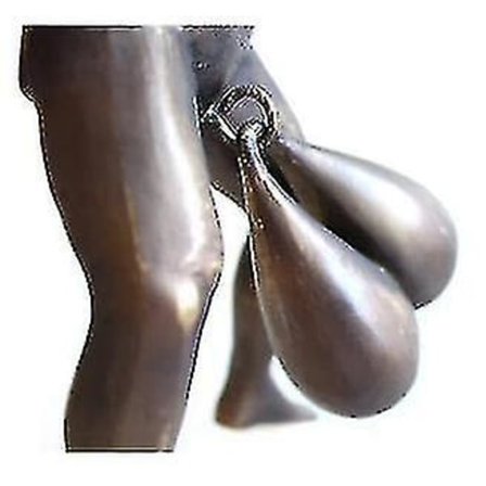 Morsom dørklokkepynt Dørklokke Dørbanker Muskuløs mann Kunststatue Pynt (Gull)