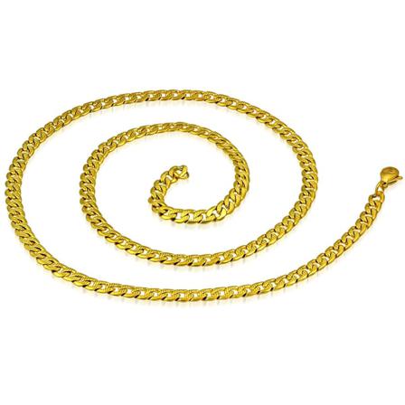 Stålkedja 316l Guldfärgad Kedja B 5 Mm L 55 Cm Guld