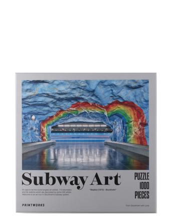 Puzzle - Subway Art Rainbow Home Decoration Puzzles & Games Puzzles Monivärinen/Kuvioitu PRINTWORKS