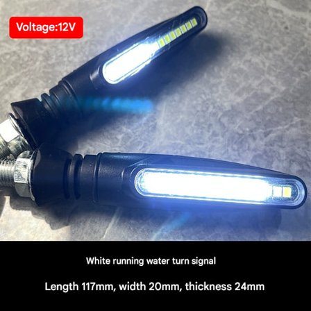 4 stk. Motorcykel Blinklys LED Lys, LED12V Blinklys, Retrofit Tilbehør Lampe Hvidt vand lampe