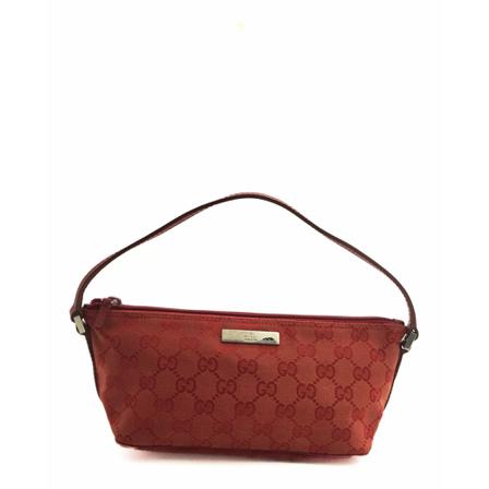 Gucci Vintage Gucci Red Pochette Rød, Dame Vintage Tasker, Størrelse: ONE Size