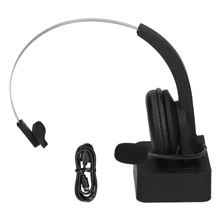 Trådlöst headset med brusreducering, Bluetooth 5.0, telefonheadset med mikrofon