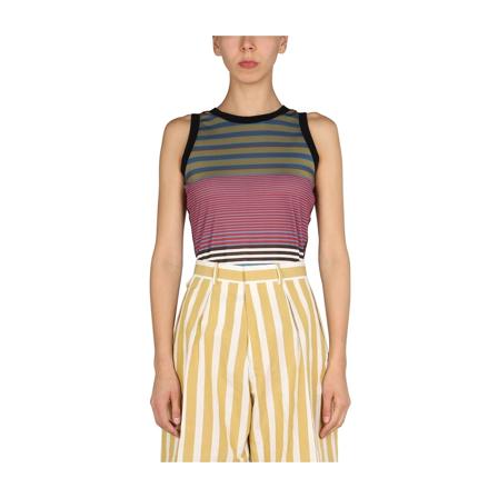 Paul Smith Summer Stripe Top Lilla, Dame