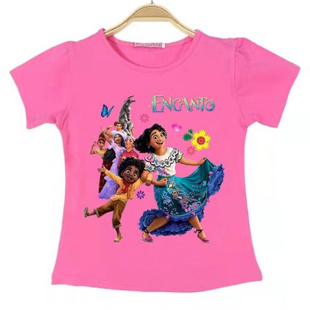 4-8 år Jenter Encanto Trykk T-skjorte Sommer Topper