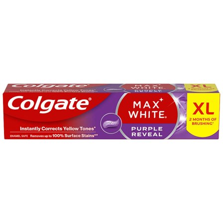 Colgate Max White Purple Tandpasta, Medicin & Pleje, Mund & Tandpleje, Tandpasta