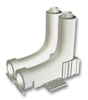 LK Systems 4814367 Radbockstöd 25 x 25 mm, c/c 40 mm, Installation