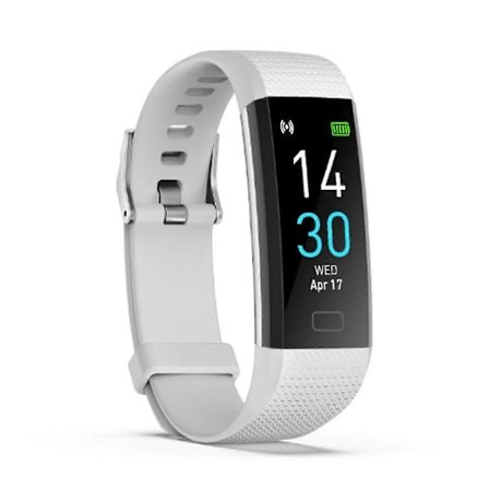 Fitness Skrittellerklokke Uten Bluetooth Uten App Stegteller Søvnmonitor Kaloriteller (Hvit)