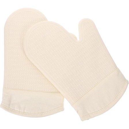 Abstrakte Grytekluter Anti-skålding Anti-skli Hansker Matkvalitets Hanskesett