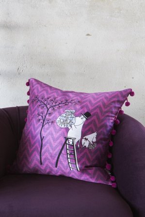 Mummi Putetrekk Mummipappa 50x50cm, Aubergine