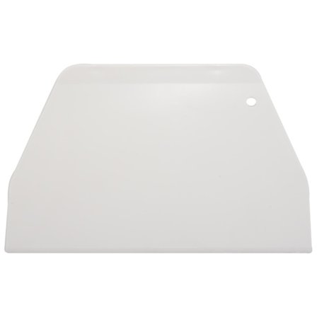 19cm x 12,5cm platt vit plastkakdegsskrapa verktyg