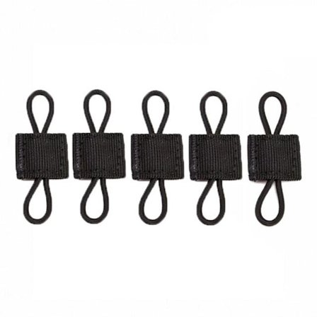 Fastgørelse til rygsæk - 5 stk - sort