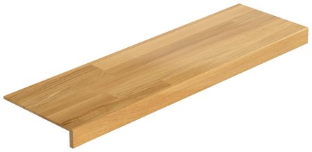 Lundbergs Classic 81584 Enkelttrin 1000x294x12 mm, Trapper & rækværk