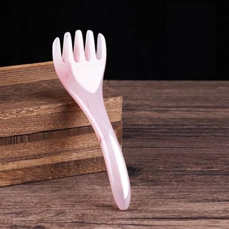 |NT| Harts Bivoks Hovedbundsmassage Kam Massager Gua Sha Stick Lyslilla