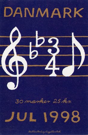 Danmark - Julemærkehæfte 1998 - 30 mærker - 2.-sortering