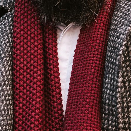 Fabien Vinrødt Urbant Skjerf for menn - Vinterskjerf