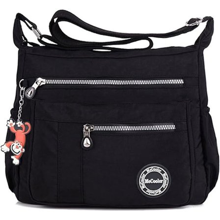 Vanntett skulderveske, uformell messenger-veske, lett skuldertaske for kvinner, sports- og skolesekk, håndveske for skole og reiser