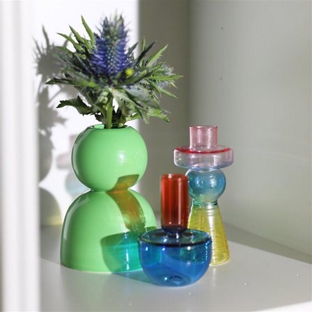 Klevering Jumble Lysestake Rød-Multi H9