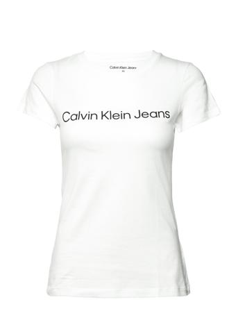 Institutional Logo 2-Pack Tee T-shirts & Tops Short-sleeved Vit Calvin Klein Jeans