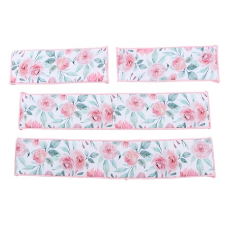 4 stk Baby Sengestenger Høyde Anti Kollisjonsbeskyttelse Gjerde Småbarn Solid Farge Trykk Seng Side Myk Skinne Stil 3