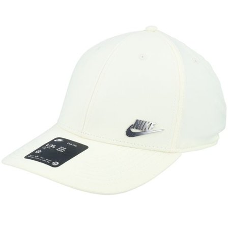 Nike - Vit adjustable Keps - Dri-fit Club Cap S Metal Futura L Milk/Silver Adjustable @ Hatstore