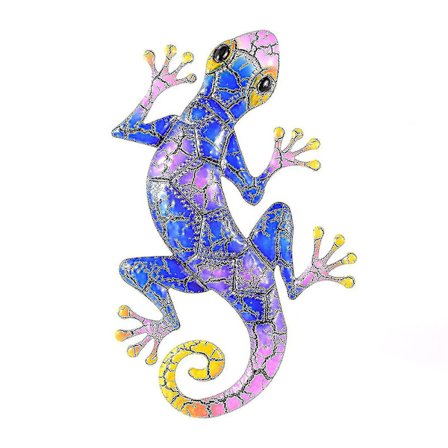 Hængende dekorativt bredt anvendeligt jern vægmonteret udsøgt realistisk dyregekko ornament til hjemmet