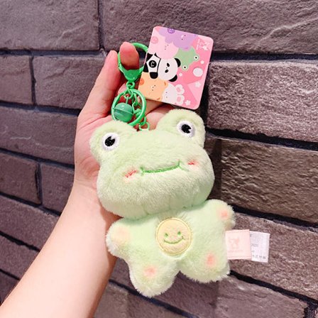 Sød lille dukke, par taske vedhæng, plyslegetøj dukke nøglering, dukke hæ