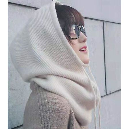 Dame vinter hue cashmere kvinde strikket hætteklæde balaclava til kvinder vindtæt varm uld hue
