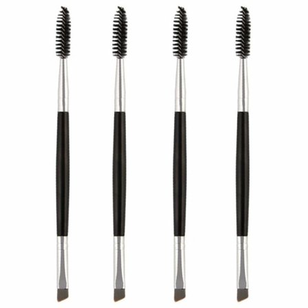4-pakning øyenbrynsbørste, øyenvippebørste Spooliebørster