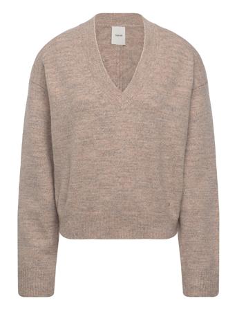 Soft Heather V-Neck Sweater Beige Calvin Klein
