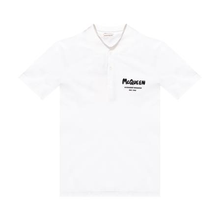 Alexander McQueen Polo Shirts Hvid, Herre