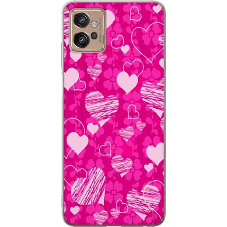 Yhteensopiva Puhelinkuori Motorola Motorola Moto G32 PopSydänKuviointi